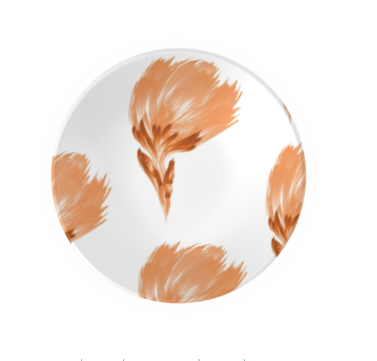 Ornamental Bowl Arctic Petal Orange