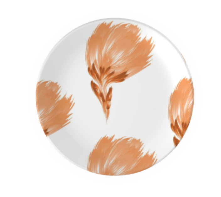 Ornamental Bowl Arctic Petal Orange