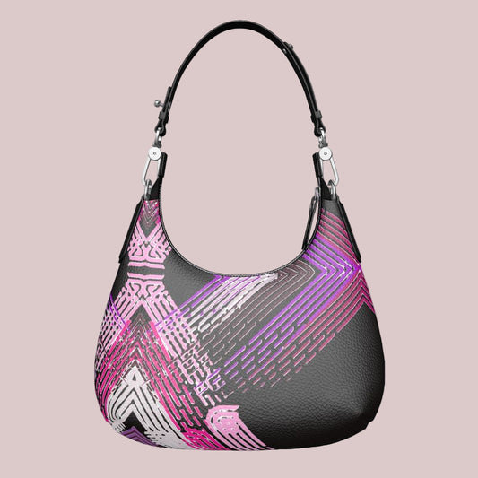 Mini Curved Bag Velocity in Black