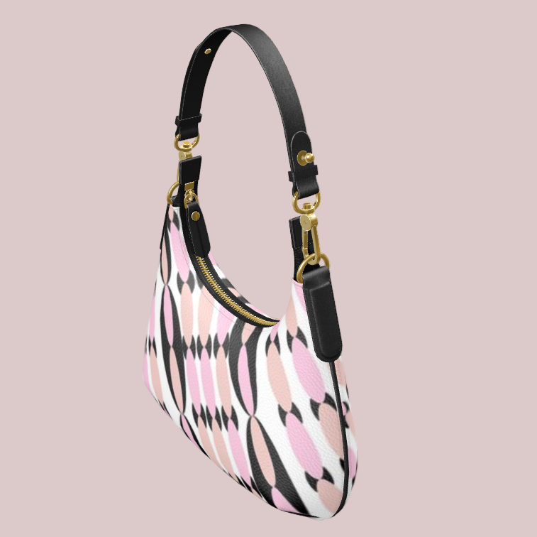 Mini Curved Bag New York Pink