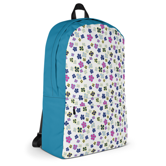 Laptop Backpack Petite Flowers Blue
