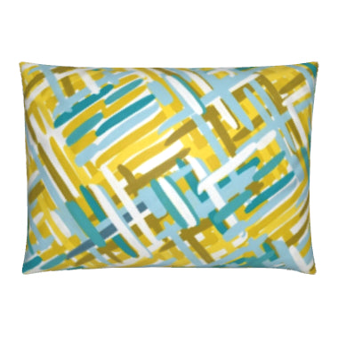 Cushion Woven Yellow