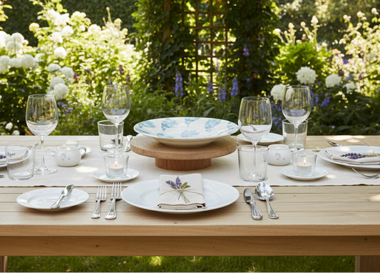 Ornamental Bowl Arctic Petal Blue