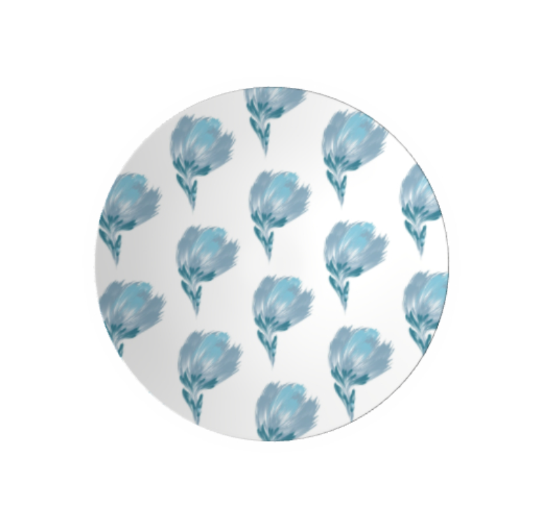 Ornamental Bowl Arctic Petal Blue