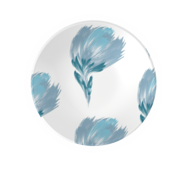 Ornamental Bowl Arctic Petal Blue