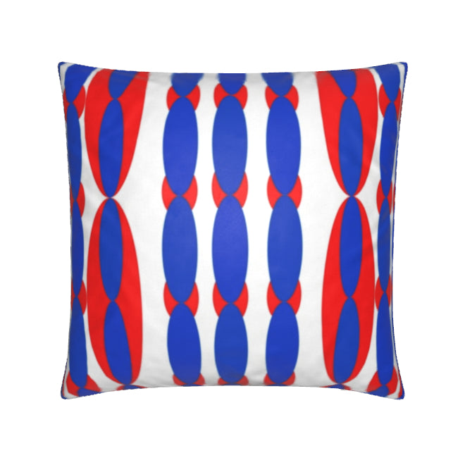 Cushion New York Royal Blue and Red
