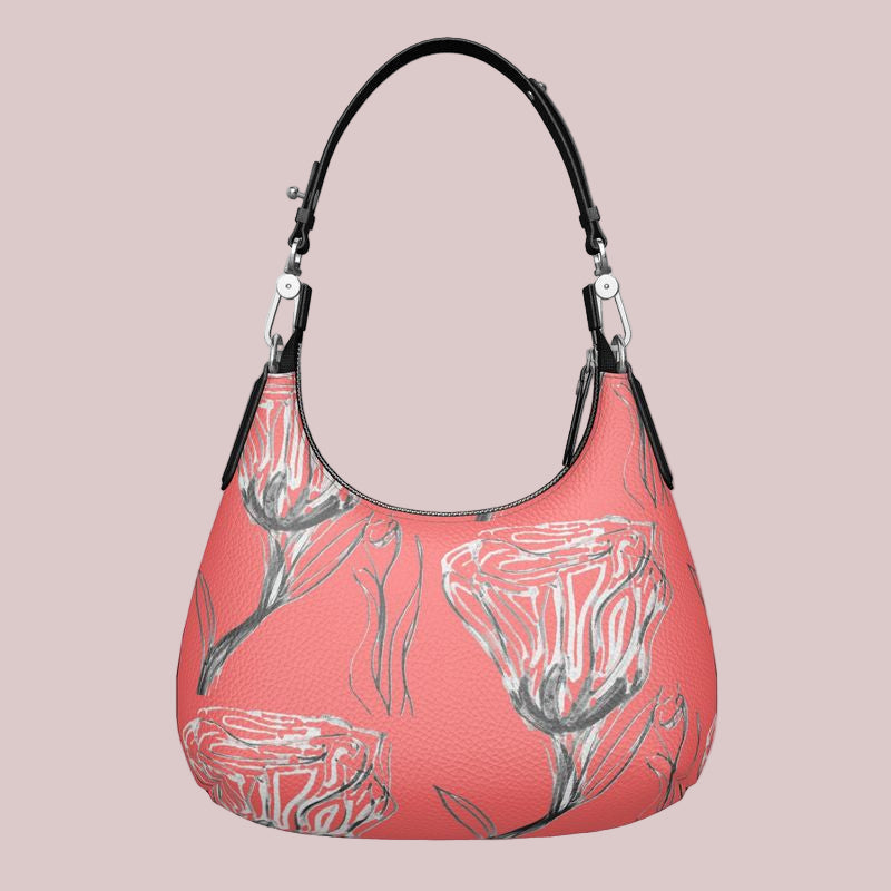 Mini Curved Van Rose in Red