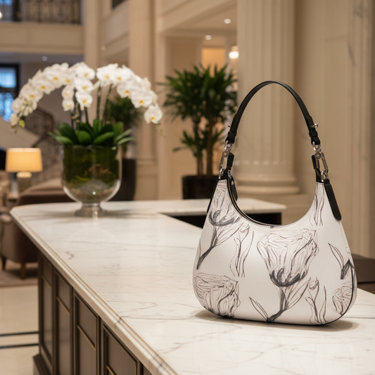 Mini Curved Van Rose in Taupe