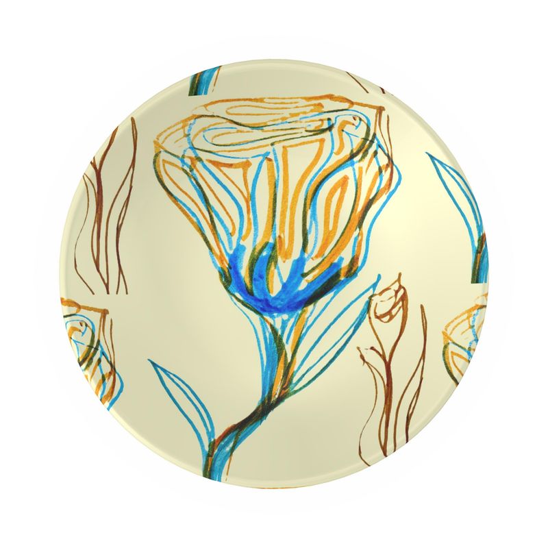 Ornamental Bowl Van Rose Yellow