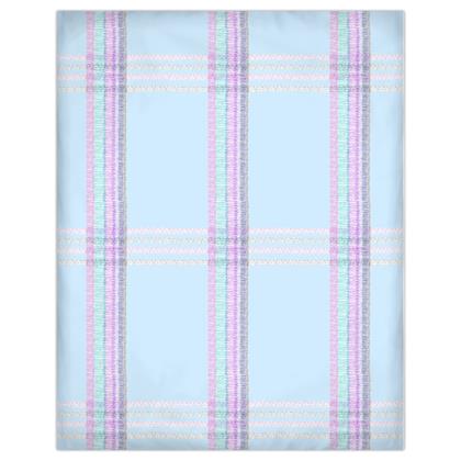 Duvet Tartan Celeste