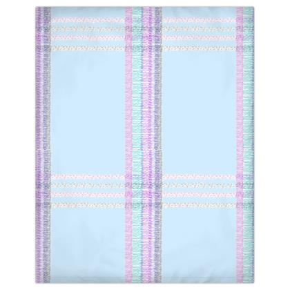 Duvet Tartan Celeste