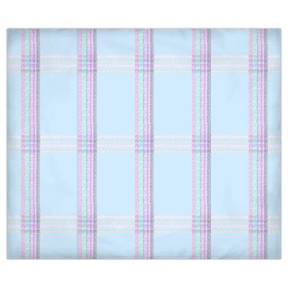 Duvet Tartan Celeste