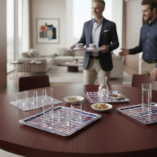 Tray New York Royal Blue and Red