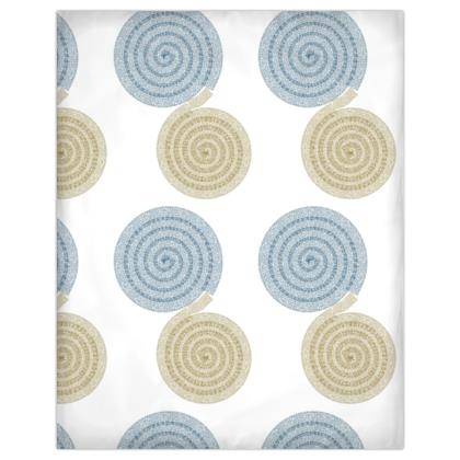 Duvet Spirals Blue