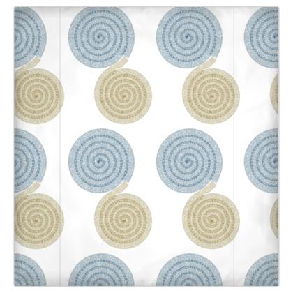 Duvet Spirals Blue