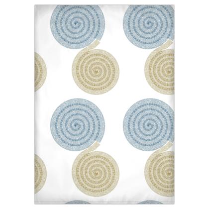 Duvet Spirals Blue