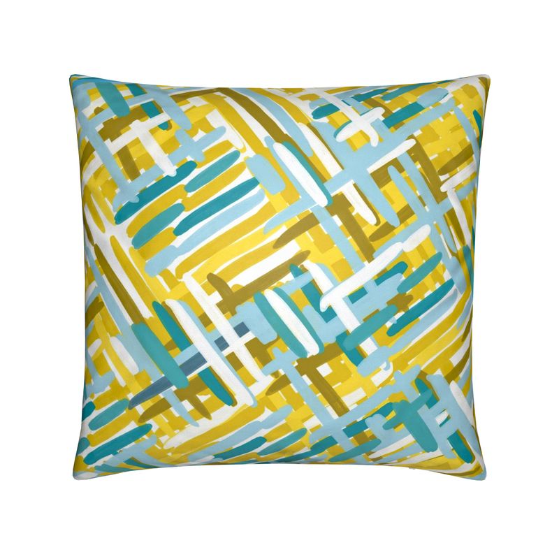 Cushion Woven Yellow