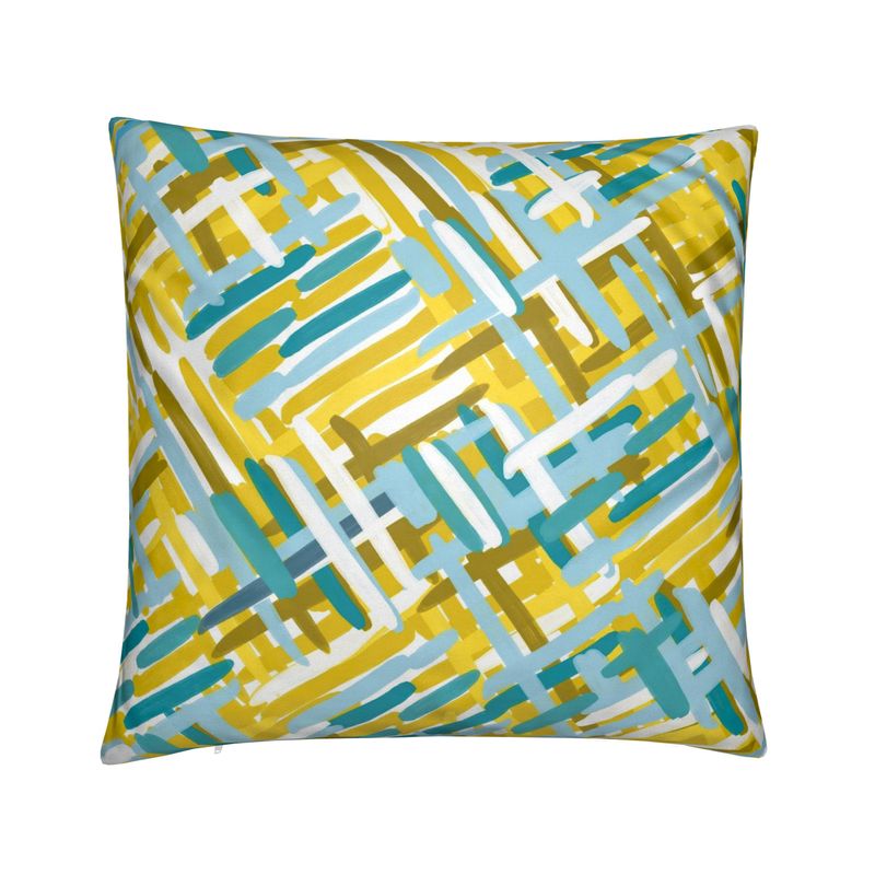 Cushion Woven Yellow
