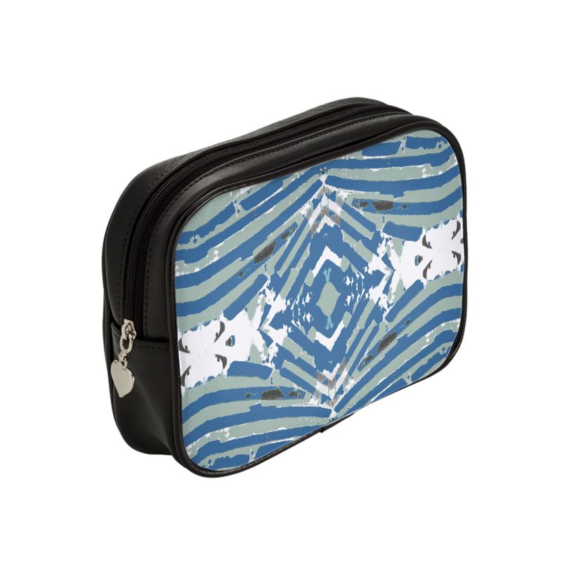 Make Up Bag Zebra Green