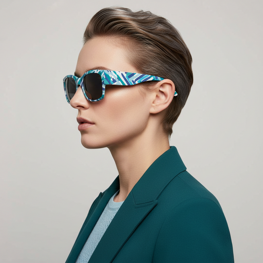 Sunglasses Woven Blue