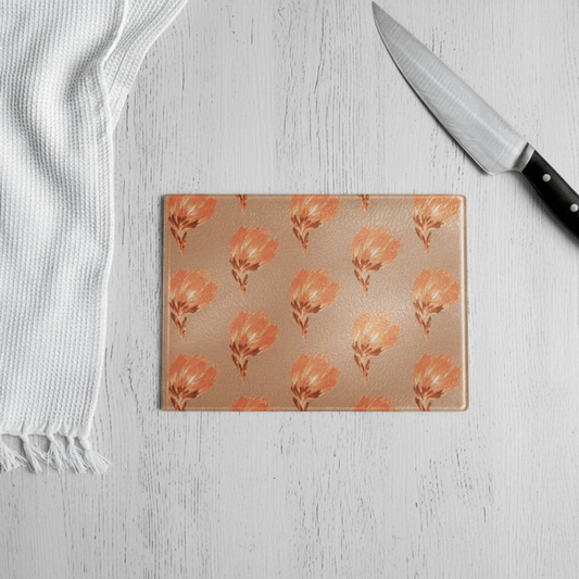 Cutting Board Artic Petals Orange
