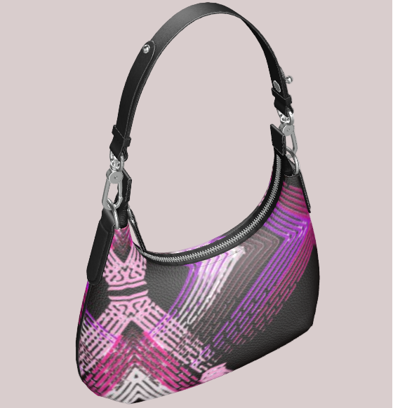 Mini Curved Bag Velocity in Black