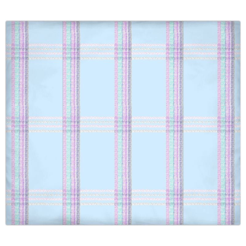 Duvet Tartan Celeste