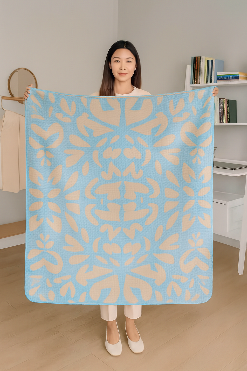 Sherpa Blanket Panther Turquoise