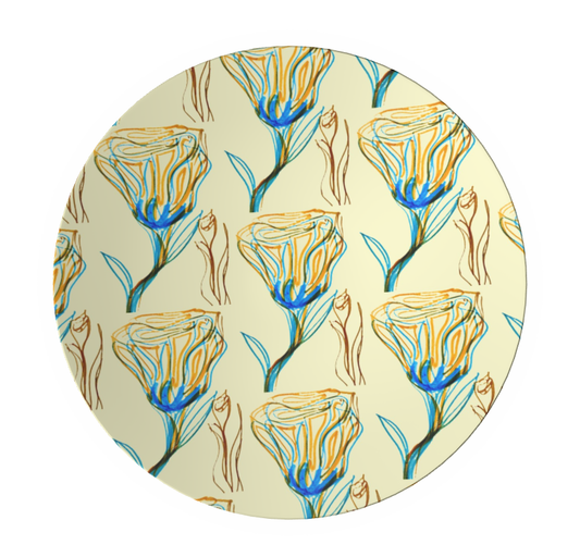 Ornamental Bowl Van Rose Yellow