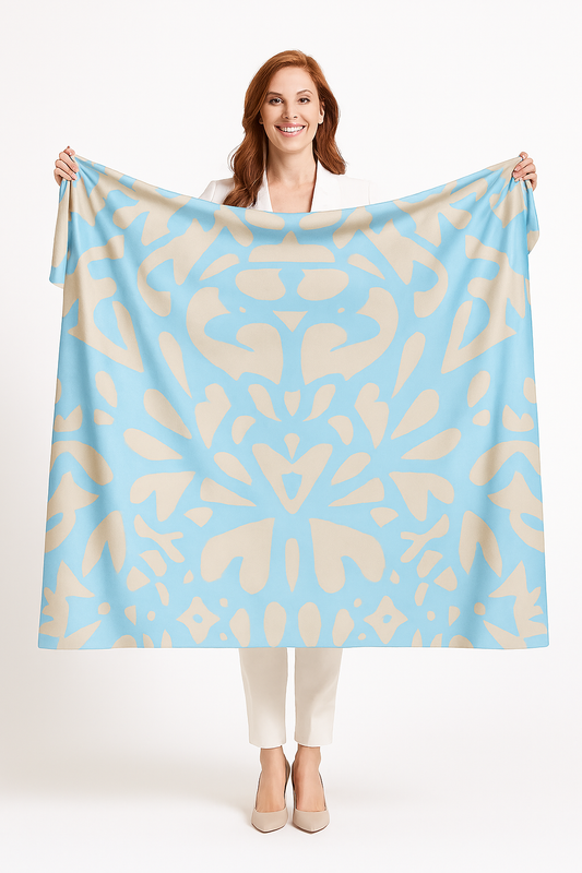 Throw Blanket  - Panther Turquoise