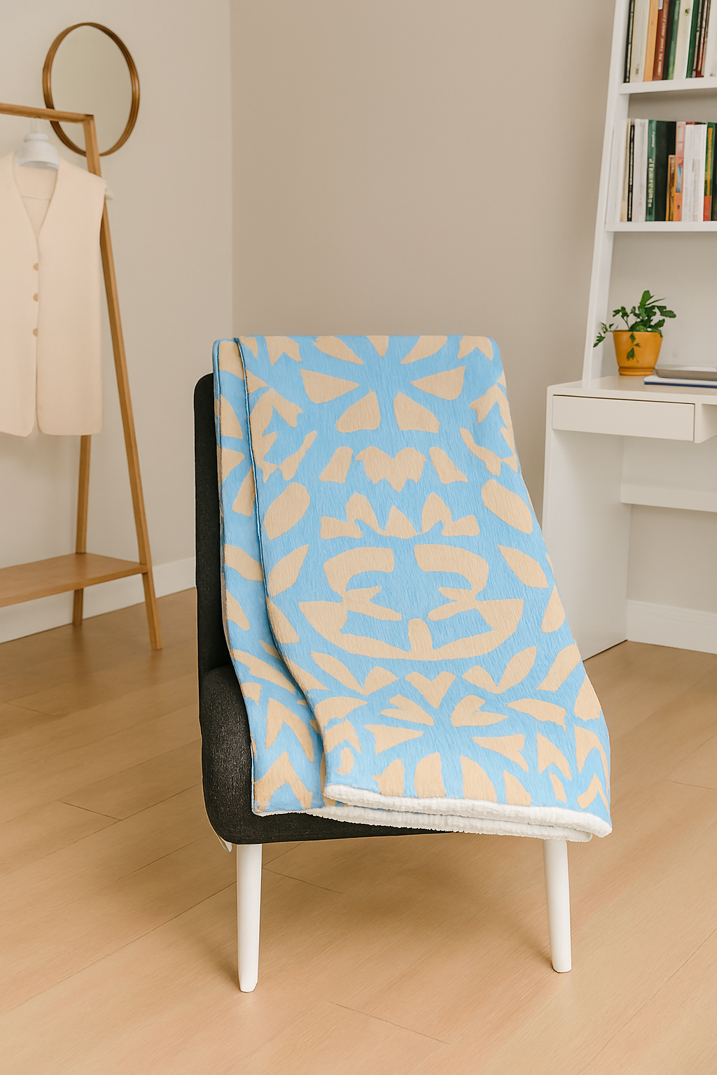 Sherpa Blanket Panther Turquoise