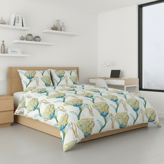 Duvet Van Rose White