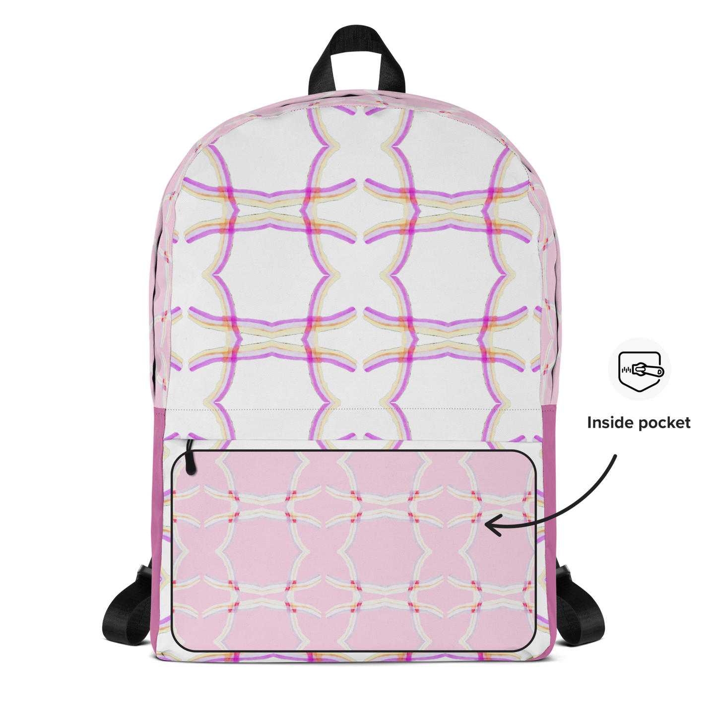 Laptop Backpack Lattice White