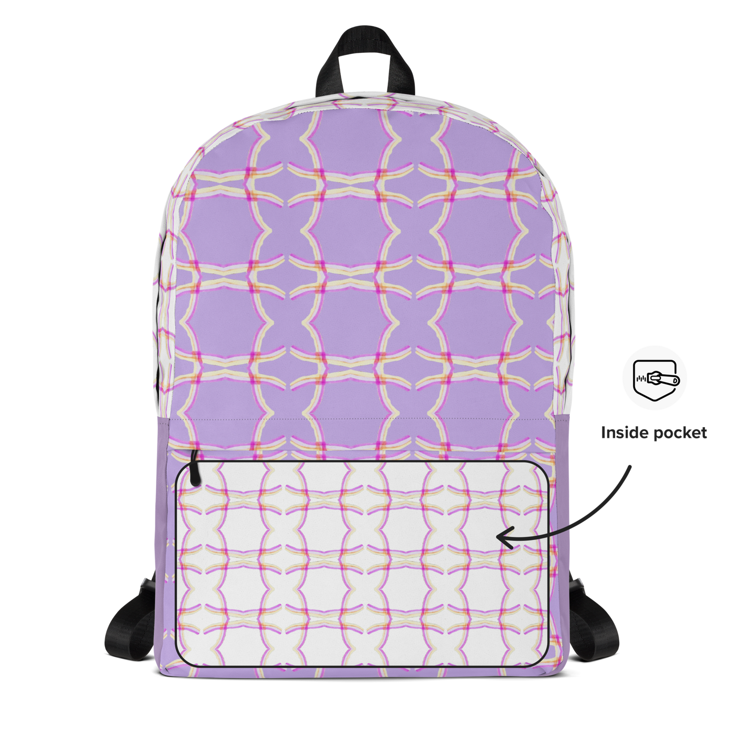 Laptop Backpack Lattice Purple
