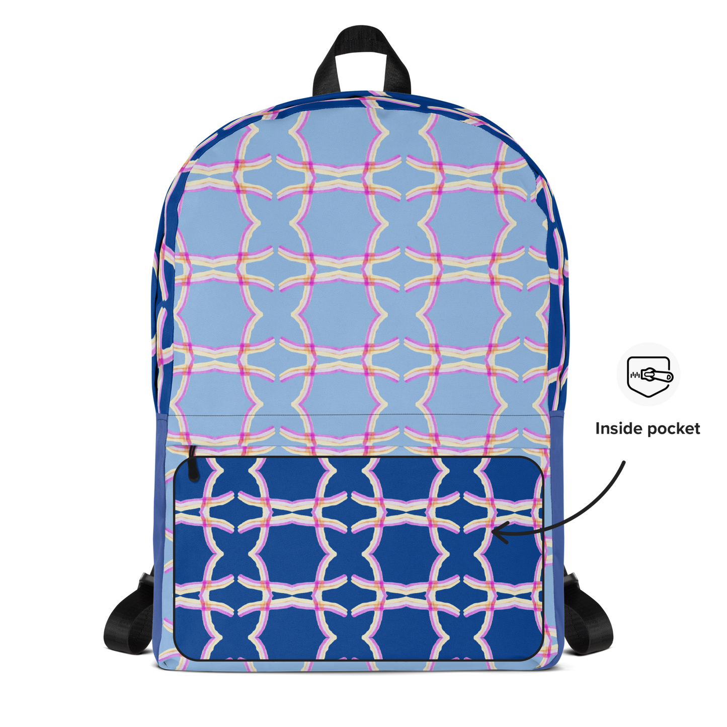 Laptop Backpack Lattice Blue