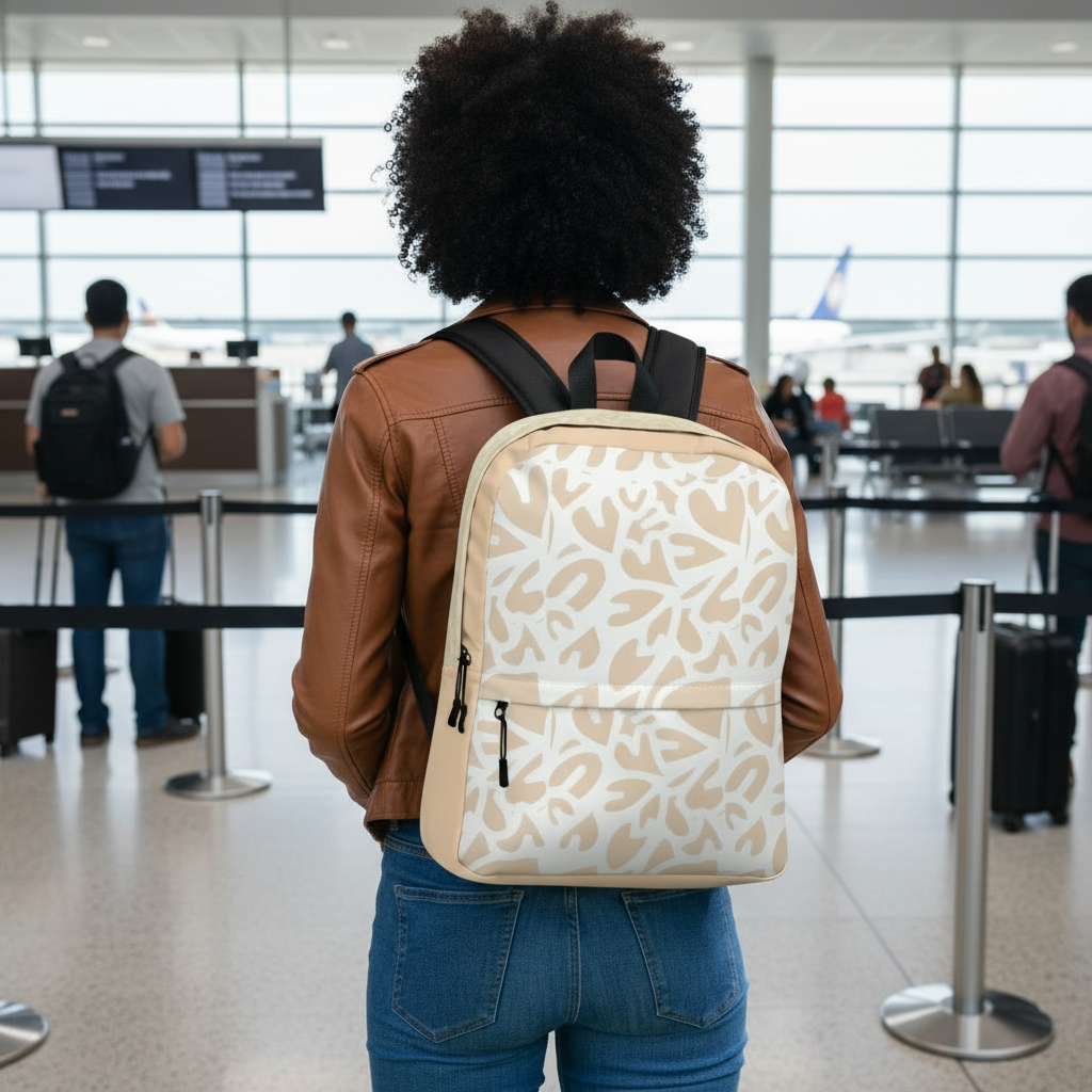 Laptop Backpack Panther Beige