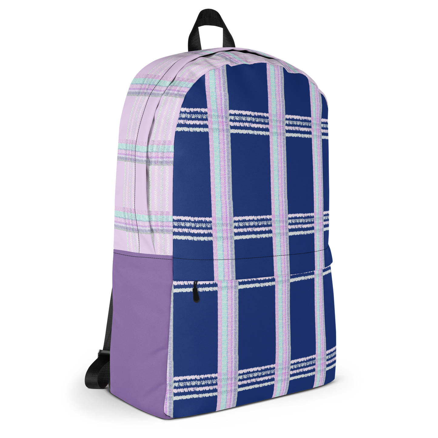 Laptop Backpack Tartan Navy