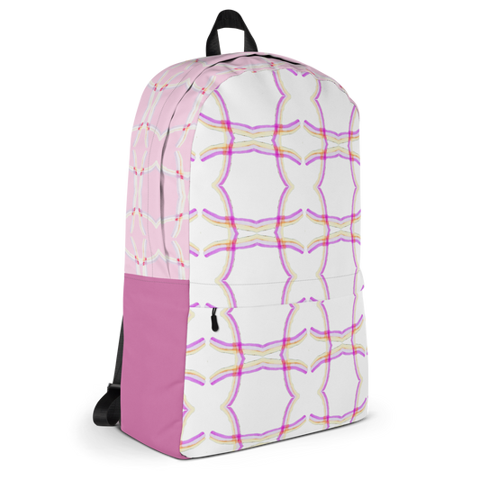Laptop Backpack Lattice White