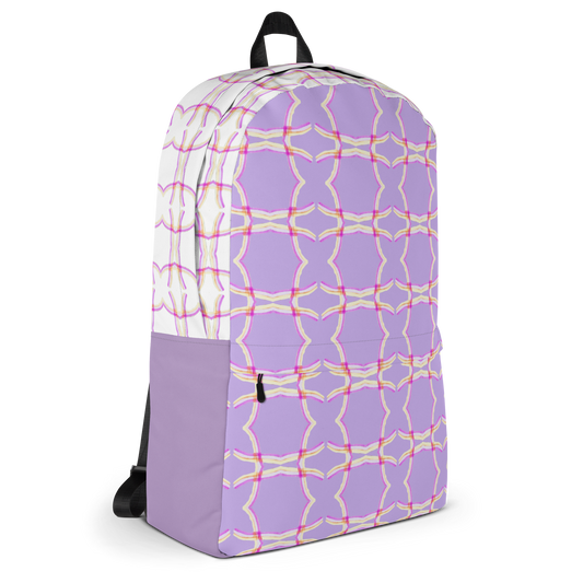Laptop Backpack Lattice Purple