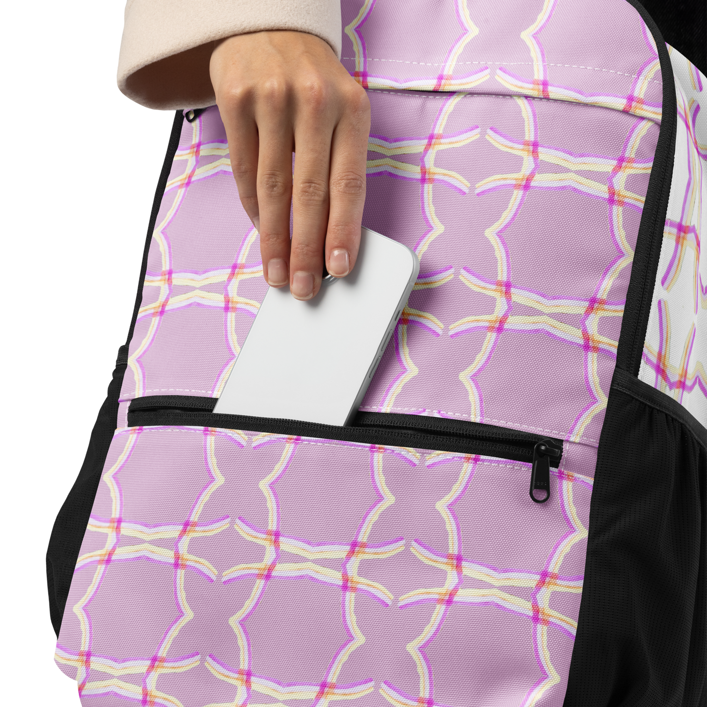 Utility Backpack Lattice Pink