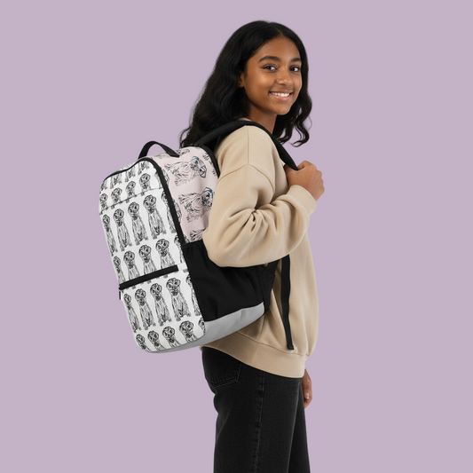 Utility Backpack Terrier White