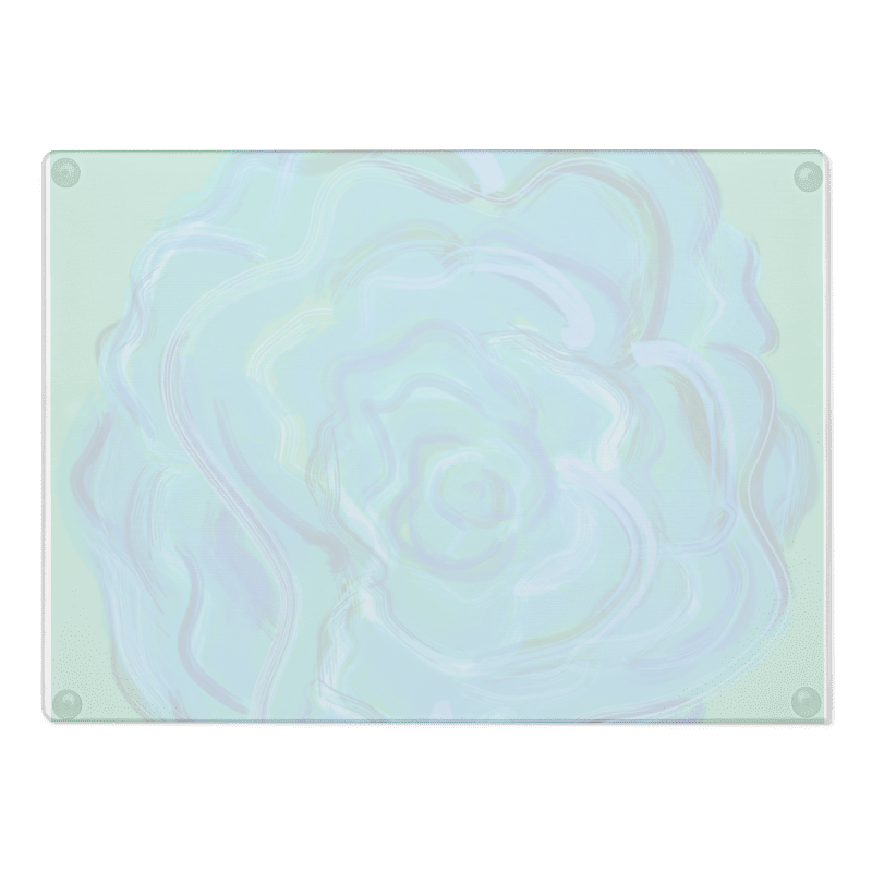 Glass Cutting Board Petals