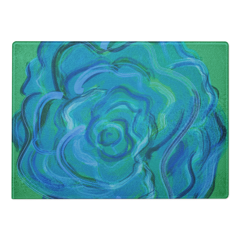 Glass Cutting Board Petals