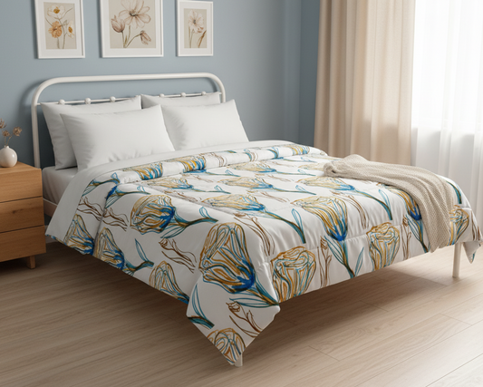 Comforter Van Rose White