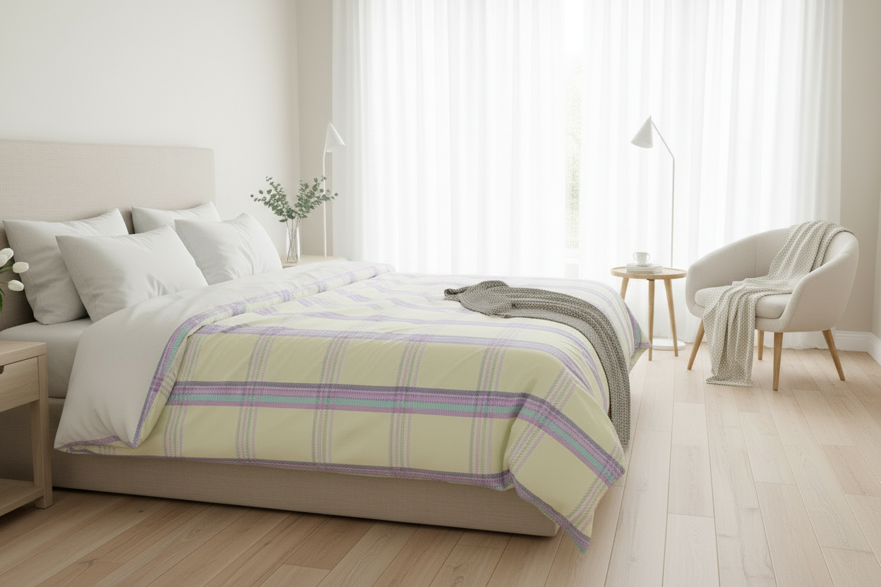 Comforter Tartan Yellow