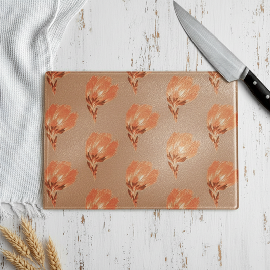 Cutting Board Artic Petals Orange