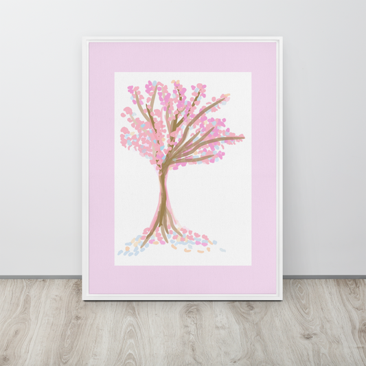 Framed Canvas Sakura Bloom