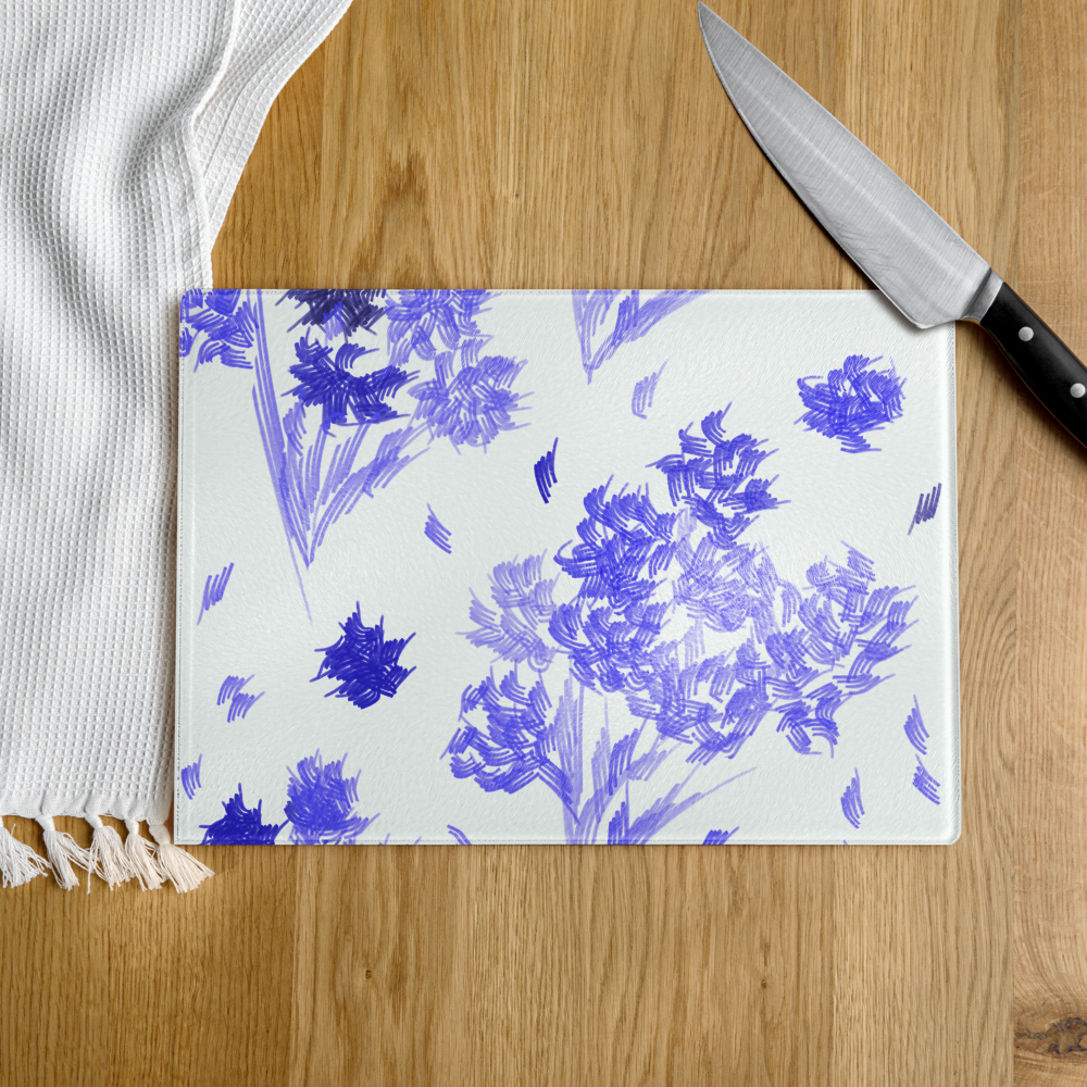 Cutting Board Bloom Purple