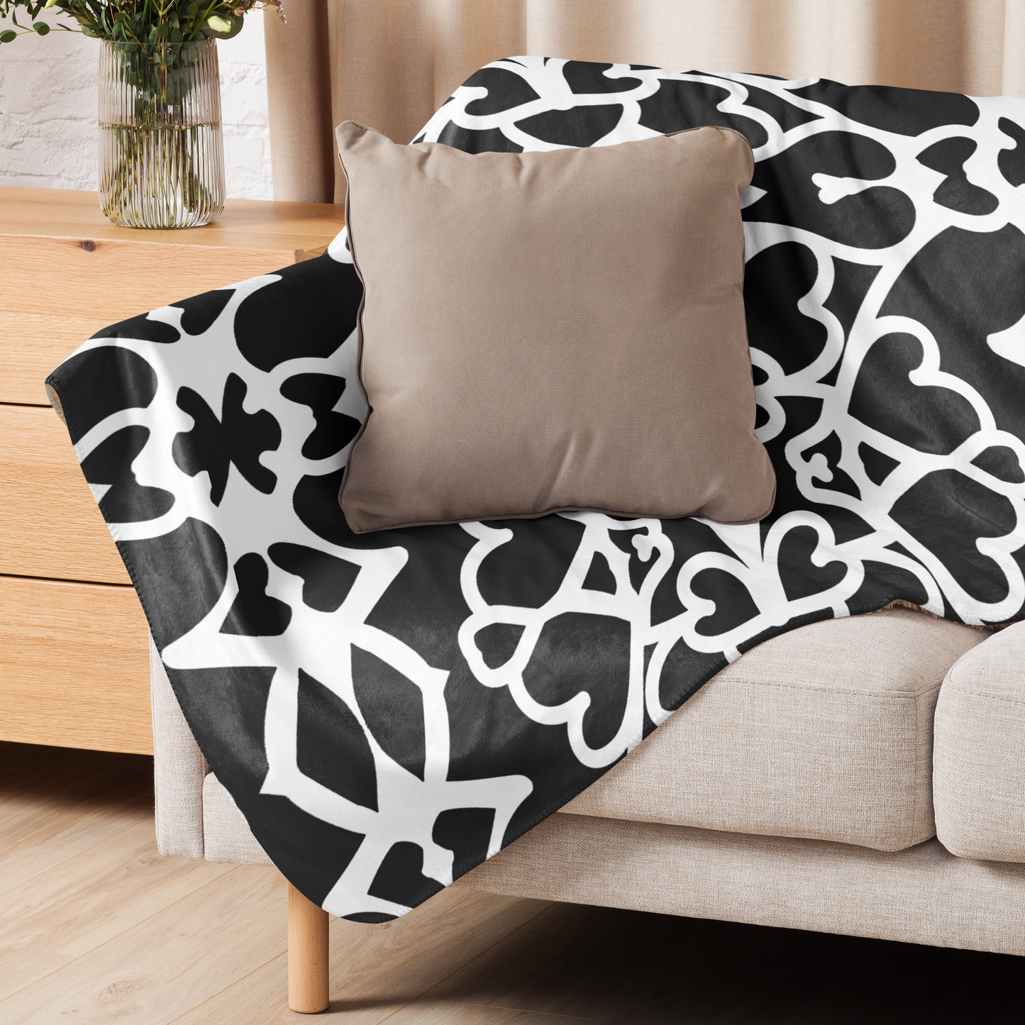 Sherpa Blanket Royal Hearts