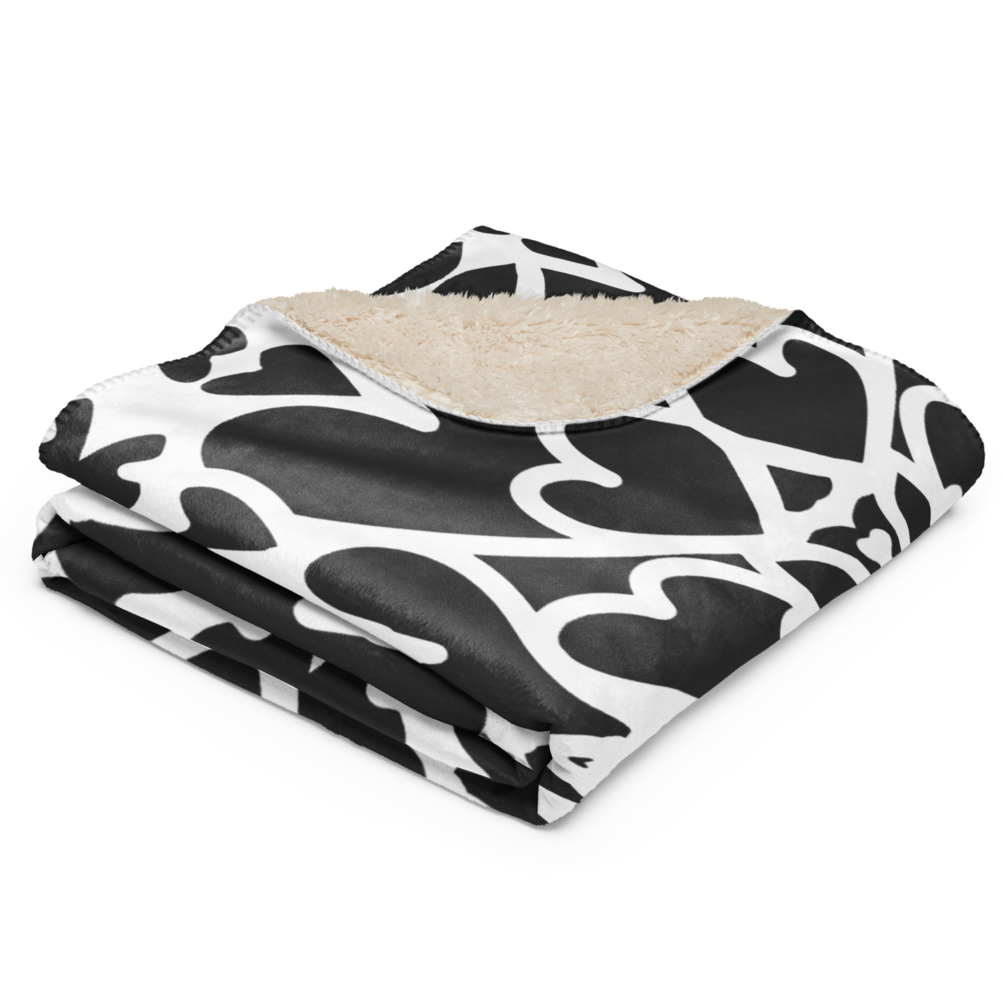 Sherpa Blanket Royal Hearts